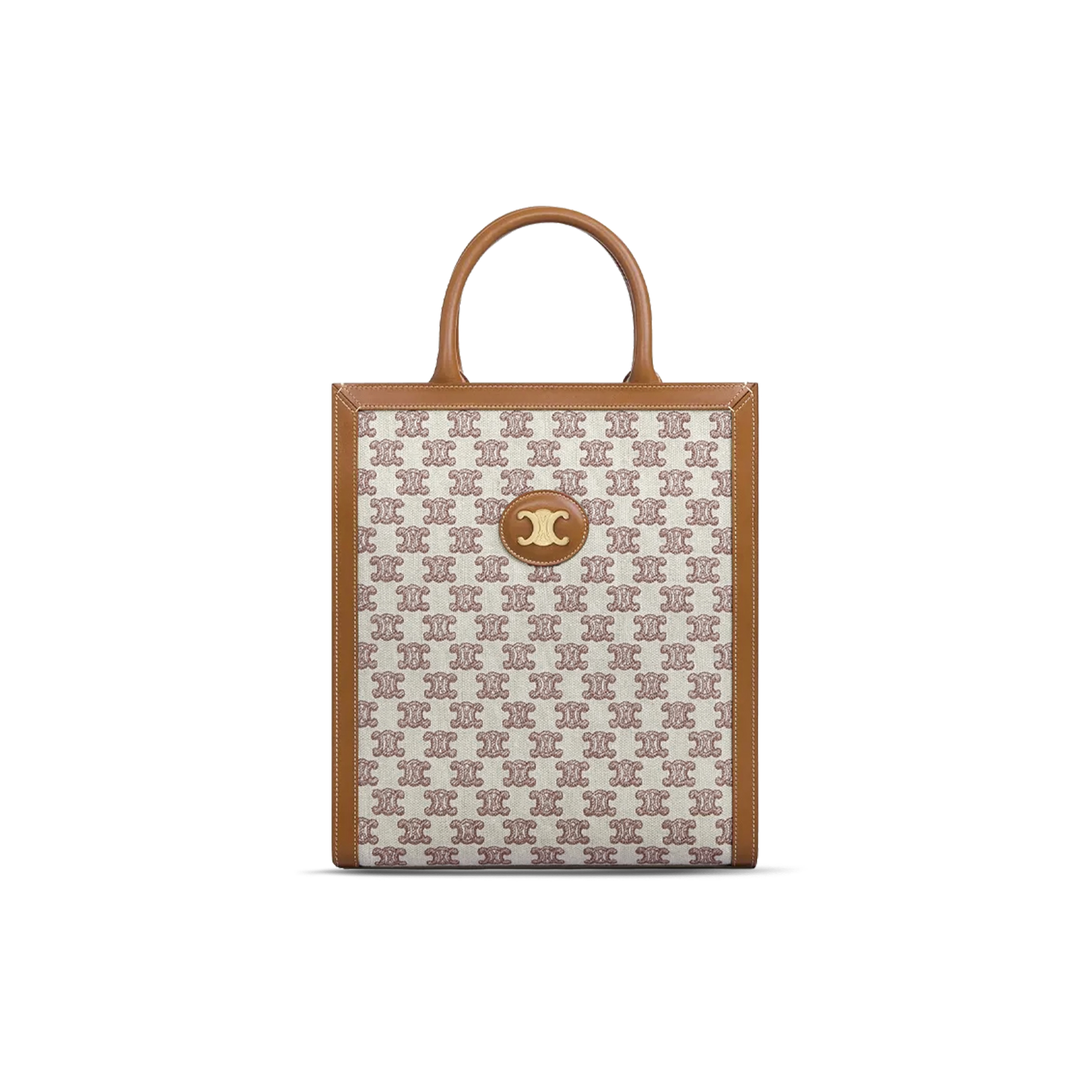 CELINE MINI VERTICAL CABAS IN TRIOMPHE CANVAS WITH CELINE PRINT 194352CS8.25VS (33*28.5*8cm)
